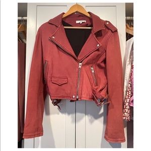 Iro Ashville Red Leather Jacket 44 (US 8-10)